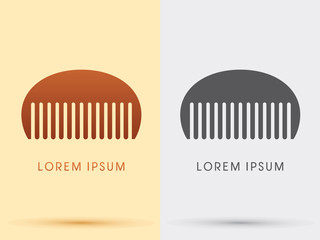 Comb, Barber comb, salon comb graphic vector .