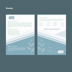 brochure design vector for your business  