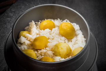 栗ご飯弁当　Chestnut rice lunch box