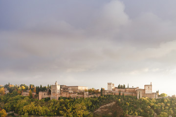 Fototapeta na wymiar Landscape view of Alhambra
