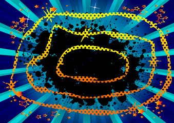 Colorful vector illustrated comic book style background.