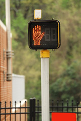 do not walk pedestrian crossing stop sign 