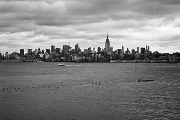 Obraz premium B&W landscape of New York city