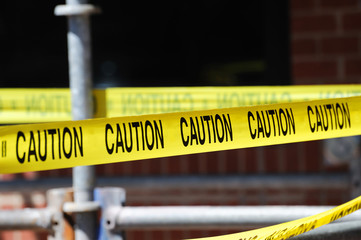 caution warning strip