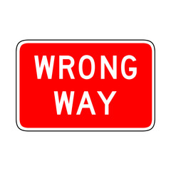 Vector Wrong Way Icon
