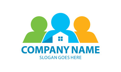 Realtor Network Community Logo Image Vector