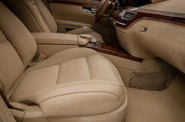 Business auto interior background.