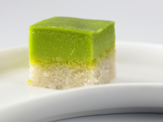 malay pandan custard cake
