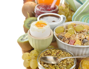 Poached egg for breakfast