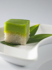 malay pandan custard cake