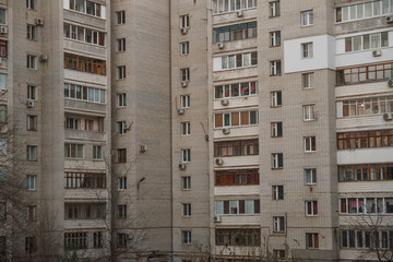 Facades of houses