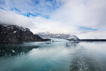 Leaving Margerie Glacier