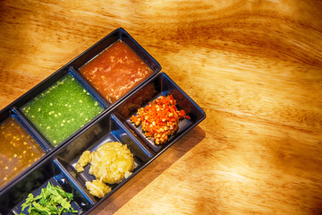 Shabu sauce and Condiment for Shabu Shabu,Set of Sauce for Shabu shabu style 