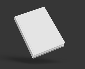 Blank hard cover book template