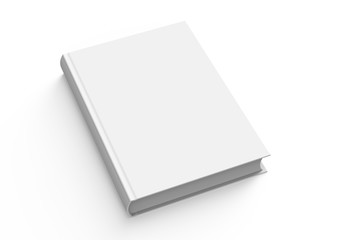 Blank hard cover book template