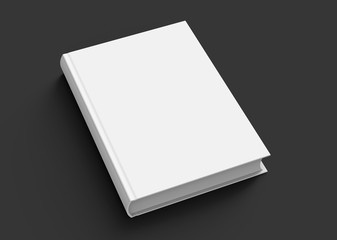 Blank hard cover book template