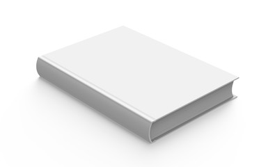 Blank hard cover book template