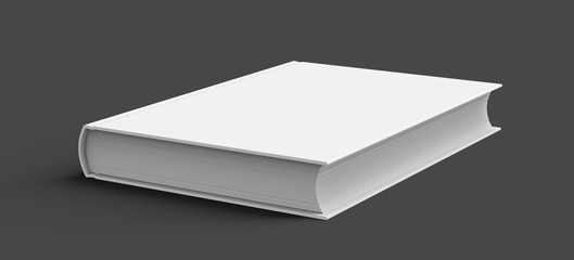 Blank hard cover book template