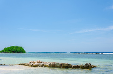 Amazing view of the Mangel Halto beach in Aruba