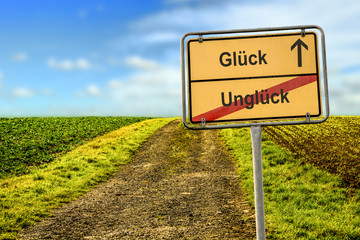 Schild 177 - Glück