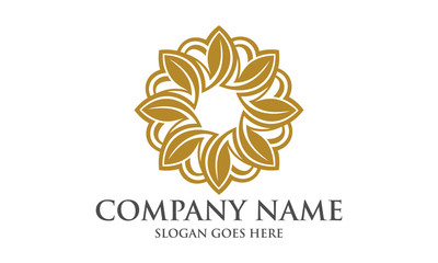 Elegant Abstract Circular Logo Image Vector