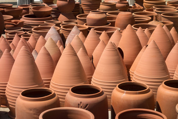 Fototapeta na wymiar Handmade pottery in Greece