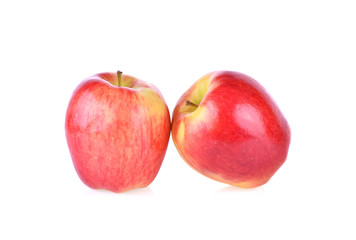 Ripe apple on white background