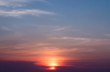 Foto op Plexiglas Zonsondergang hemel achtergrond © Hide_Studio