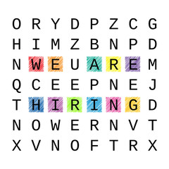 we are hiring concept