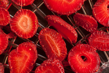 Strawberries and drier concept