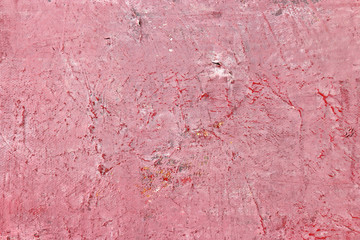 Fototapeta premium Red wall textures imitated by acrylic on canvas. Rough background.