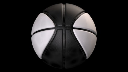 Fototapeta premium Basketball. 3D illustration. 3D CG. High resolution.