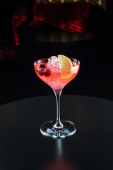 Frozen strawberry margarita cocktail