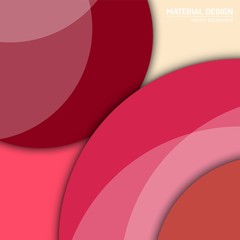 Vector material design background. Abstract creative concept layout template. For web and mobile app, paper art illustration design. style blank, poster, booklet. Motion wallpaper element. Flat ui