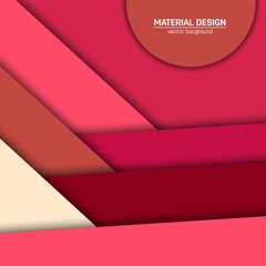 Vector material design background. Abstract creative concept layout template. For web and mobile app, paper art illustration design. style blank, poster, booklet. Motion wallpaper element. Flat ui