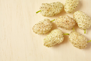 White mulberry berries