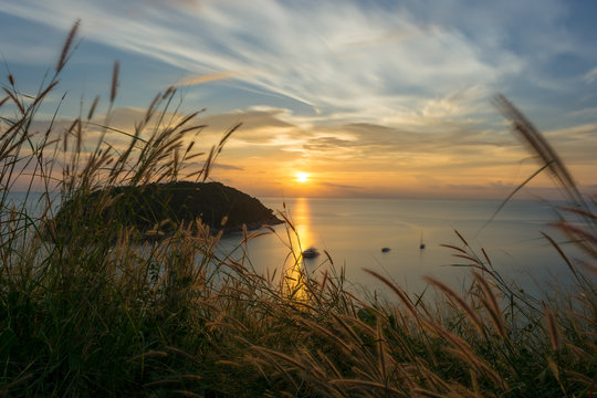 Sunset at Windmill View Point Phuket, Phuket, South of thailand