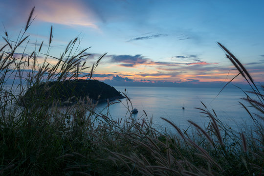 Sunset at Windmill View Point Phuket, Phuket, South of thailand