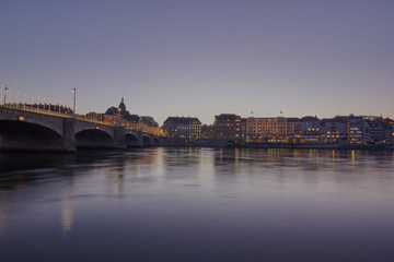 Naklejka premium Mittlere Brücke über Basel