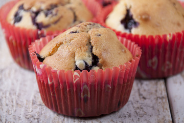  Muffins with blueberries