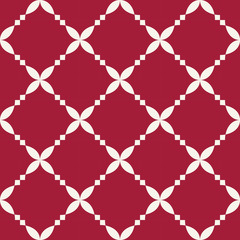 Abstract geometric red hipster deco art pattern