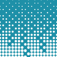 Abstract geometric blue deco art halftone circle pattern