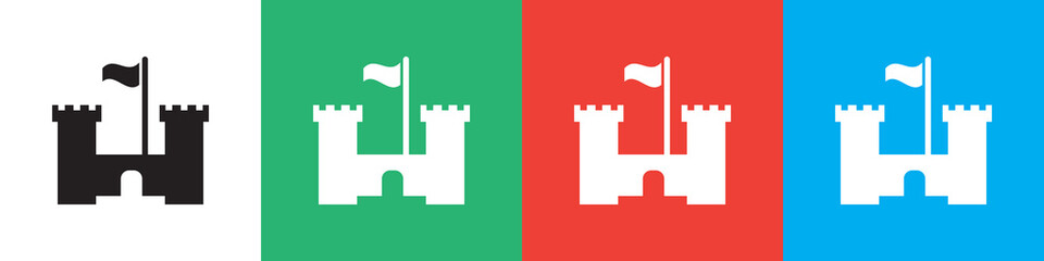 castle icon illustration