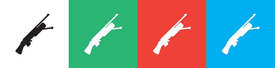 submachine gun icon illustration