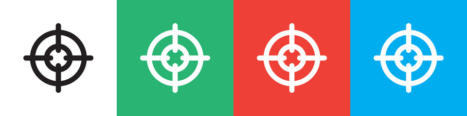 sniper target icon illustration