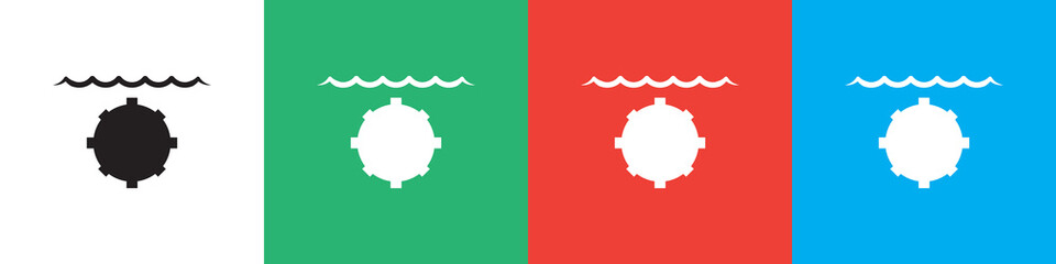 water military icon illustration