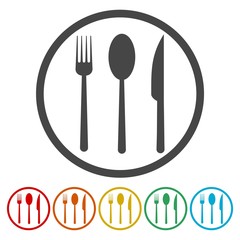 Fork and knife and spoon 