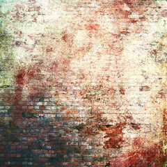 Grunge brick wall texture background.