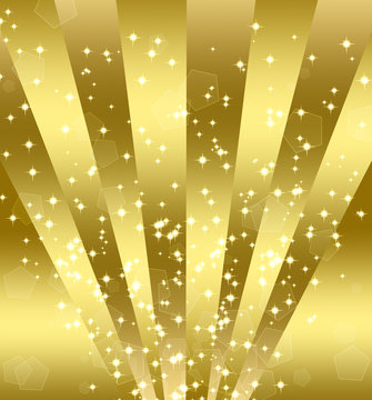 Gold Starburst Background