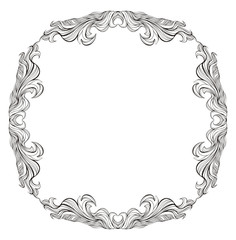 Vintage vector frame with place for text or picture. For invitat